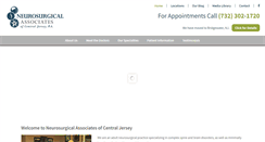 Desktop Screenshot of neurosurgerycnj.com